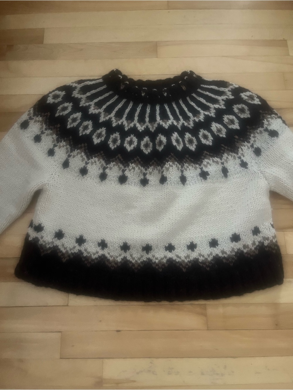 Smythe handknit cropped crewneck